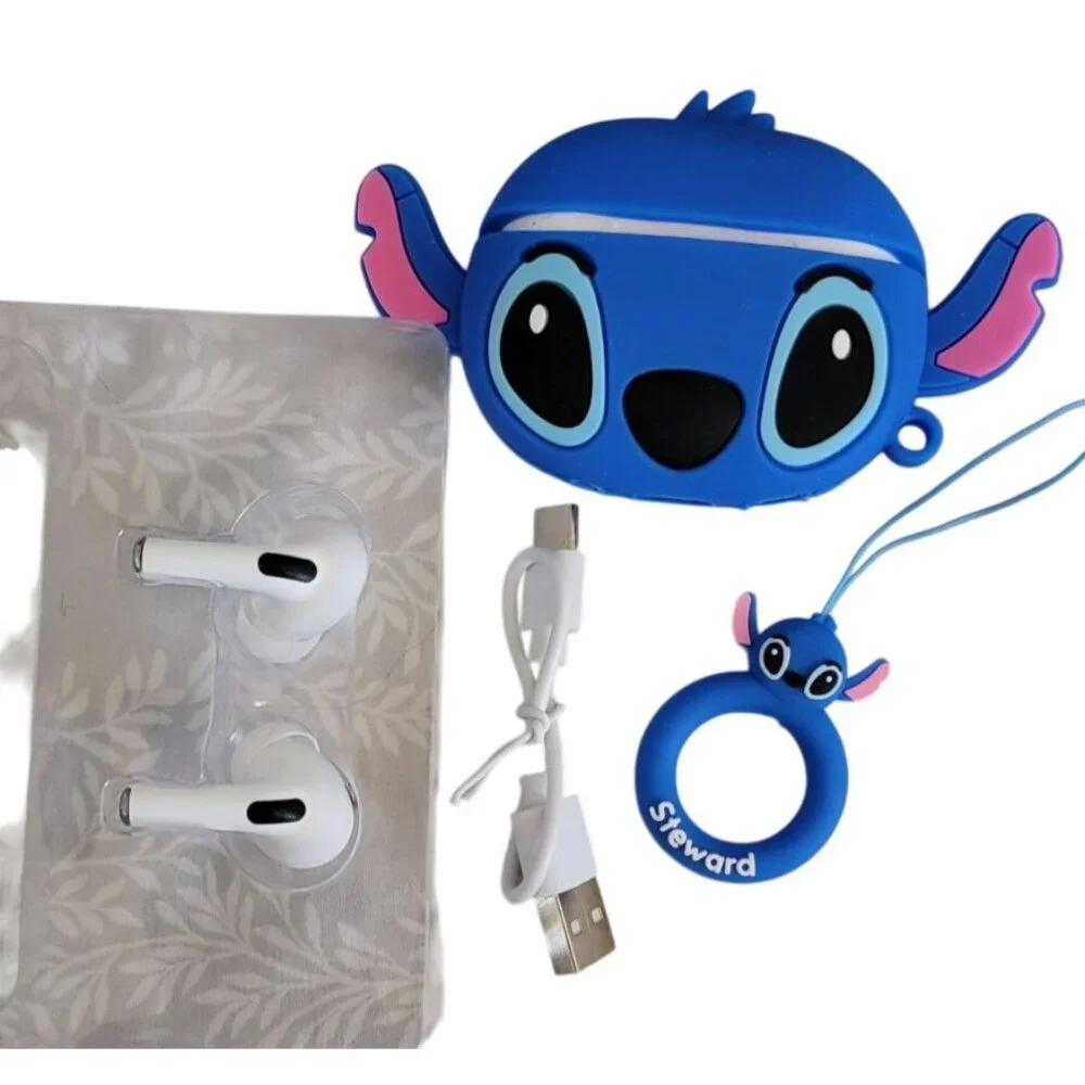 Stitch Wireless Earbuds w/ Charging Case | AirPods Pro-Style | Bluetooth | NEW